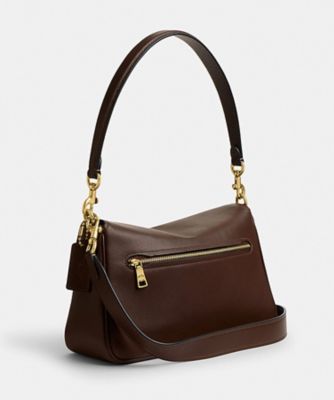美品】coach ソフトタビー （メープル）レザーバッグ ソフト タビー 