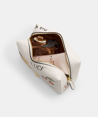 エッセンシャル コスメティック ポーチ・スケッチ プリント | COACH 