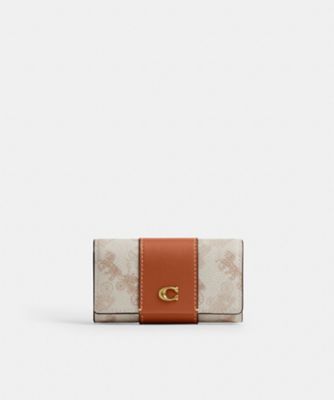 COACH/コーチ エッセンシャル 6 リング キー ケース・ホース アンド キャリッジ プリント WHITE 財布・マネークリップ【三越伊勢丹/公式】