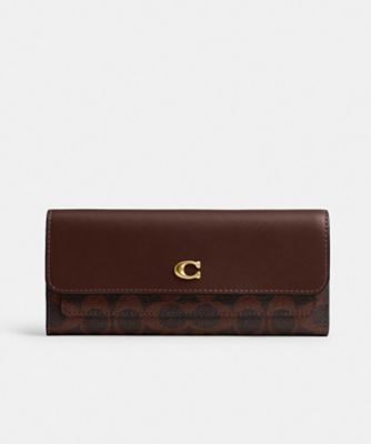 ミラ ロング フラップ ウォレット・シグネチャー キャンバス | COACH 