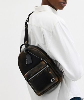COACH/コーチ チャーター パック・ラブド レザー BLACK ウェストポーチ・ヒップバッグ【三越伊勢丹/公式】