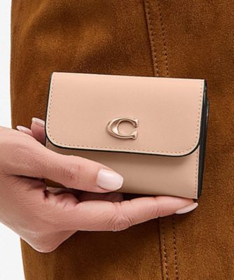 COACH/コーチ エッセンシャル カード ホルダー ウォレット・カラーブロック BEIGE 財布・マネークリップ【三越伊勢丹/公式】