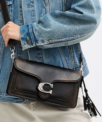 COACH/コーチ タビー ショルダー バッグ 26・ラブド レザー BLACK 旅行用かばん・バッグ【三越伊勢丹/公式】
