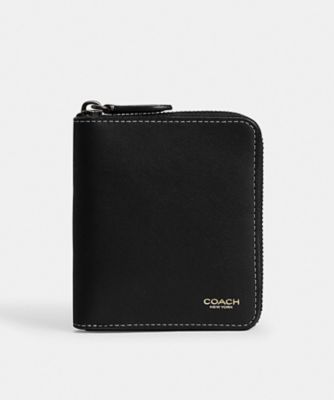 COACH/コーチ ジップ アラウンド コイン ウォレット BLACK 財布・マネークリップ【三越伊勢丹/公式】