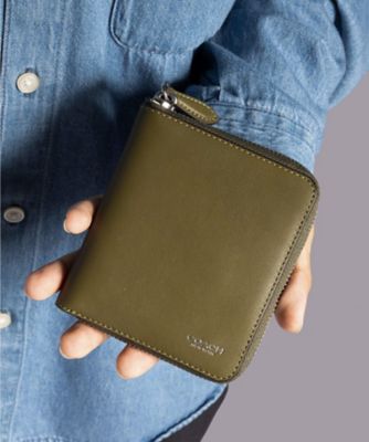 COACH/コーチ ジップ アラウンド コイン ウォレット GREEN 財布・マネークリップ【三越伊勢丹/公式】