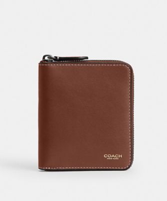 COACH/コーチ ジップ アラウンド コイン ウォレット RED 財布・マネークリップ【三越伊勢丹/公式】