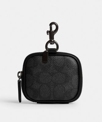 クリップ オン ポーチ・シグネチャー キャンバス | COACH/コーチ 