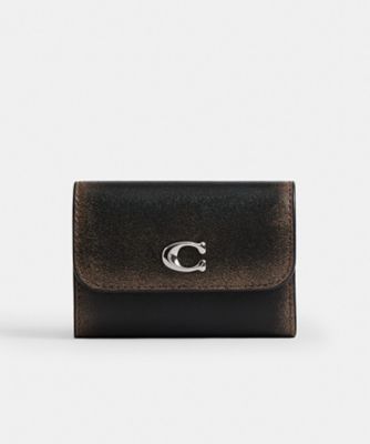 エッセンシャル カード ホルダー ウォレット・ラブド レザー | COACH 