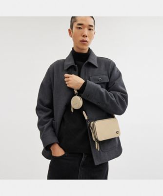 極美品☆コーチ 窮屈 メンズ COACH レザー チャーター スリム  