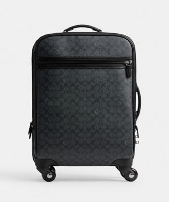 COACH/コーチ ウィールド キャリー オン・シグネチャー キャンバス BLACK スーツケース【三越伊勢丹/公式】