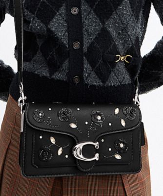 COACH/コーチ タビー ショルダー バッグ 26・クリスタル エンベリッシュメント BLACK 旅行用かばん・バッグ【三越伊勢丹/公式】