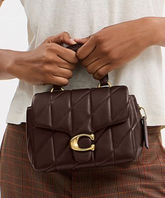 COACH/コーチ タビー トップ ハンドル バッグ・キルティング BROWN 旅行用かばん・バッグ【三越伊勢丹/公式】