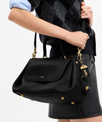 COACH/コーチ スラウチー ローグ トップ ハンドル バッグ BLACK 旅行用かばん・バッグ【三越伊勢丹/公式】