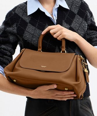 COACH/コーチ スラウチー ローグ トップ ハンドル バッグ BROWN 旅行用かばん・バッグ【三越伊勢丹/公式】