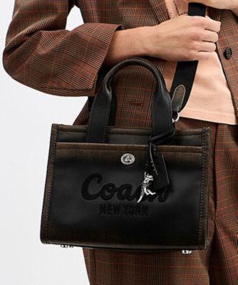 COACH/コーチ カーゴ トート バッグ 26・ラブド レザー BLACK 旅行用かばん・バッグ【三越伊勢丹/公式】