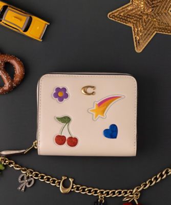 COACH/コーチ エッセンシャル ビルフォールド ウォレット・ステッカー プリント WHITE 財布・マネークリップ【三越伊勢丹/公式】