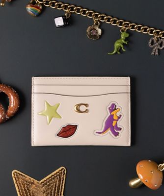 COACH/コーチ エッセンシャル カード ケース・ステッカー プリント WHITE 名刺入れ【三越伊勢丹/公式】