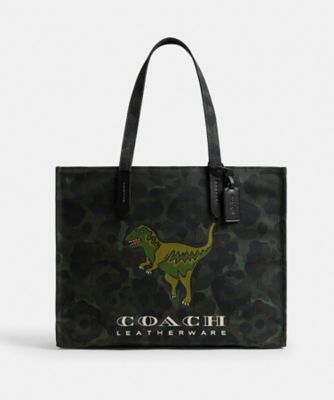 COACH/コーチ トート・カモ プリント アンド レキシー GREEN 旅行用かばん・バッグ【三越伊勢丹/公式】