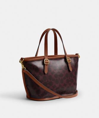 タクシー トート バッグ 21・シグネチャー キャンバス | COACH 