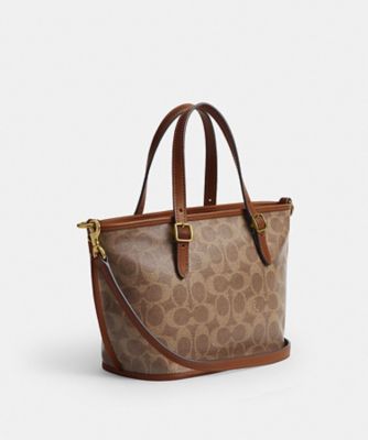 タクシー トート バッグ 21・シグネチャー キャンバス | COACH 