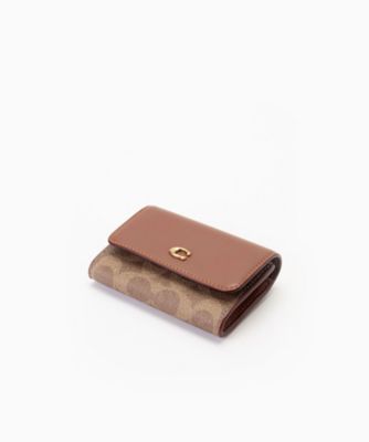 美品 COACH ベージュ フラグメントケース ベージュ 【公式】COACH 