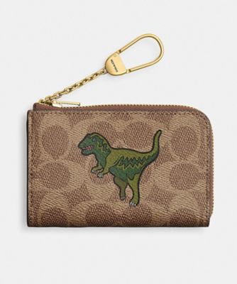 COACH/コーチ エッセンシャル Lジップ キー ケース・シグネチャー キャンバス・レキシー BEIGE 名刺入れ【三越伊勢丹/公式】