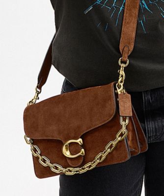 COACH/コーチ チェーン タビー ショルダー バッグ BROWN 旅行用かばん・バッグ【三越伊勢丹/公式】