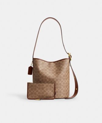 ブリーカー バケット バッグ・シグネチャー キャンバス | COACH/コーチ 