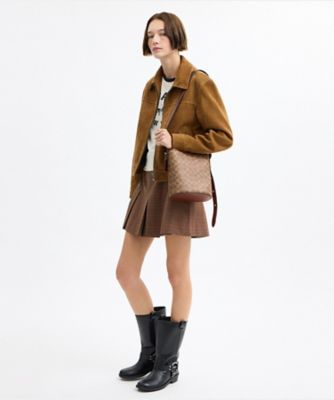 ブリーカー バケット バッグ 21・シグネチャー キャンバス | COACH 