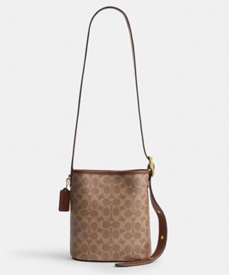ブリーカー バケット バッグ 21・シグネチャー キャンバス | COACH 