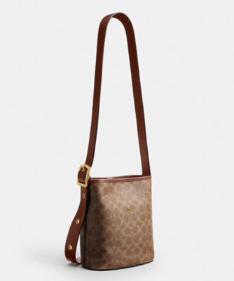ブリーカー バケット バッグ 21・シグネチャー キャンバス | COACH 