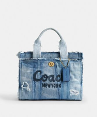 カーゴ トート バッグ 26・リパーパス デニム パッチワーク | COACH 