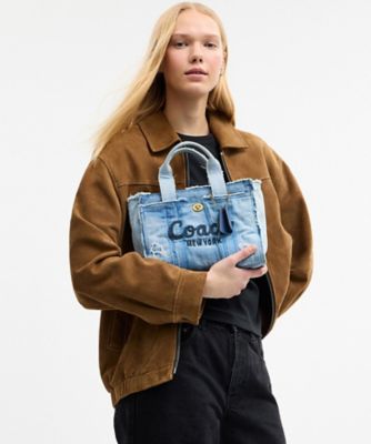 カーゴ トート バッグ 26・リパーパス デニム パッチワーク | COACH 