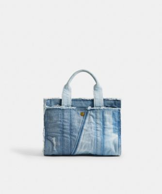カーゴ トート バッグ 26・リパーパス デニム パッチワーク | COACH 