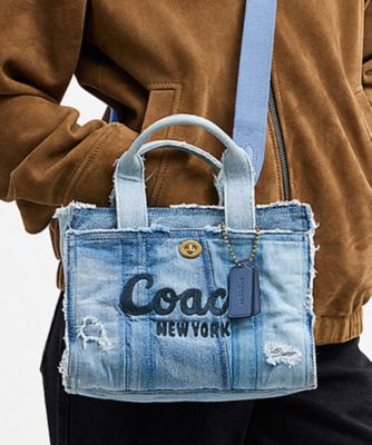 カーゴ トート バッグ 26・リパーパス デニム パッチワーク | COACH 