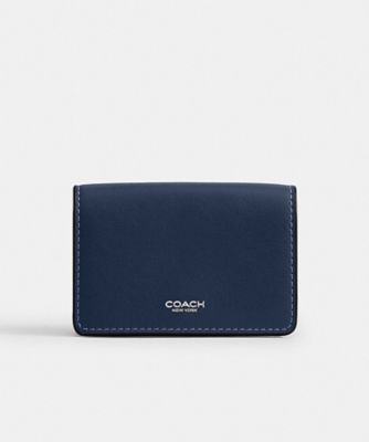 COACH ネイビー ショルダーバッグ COACH ミニコインウォレット