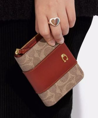 ビルフォールド ウォレット・カラーブロック シグネチャー キャンバス  