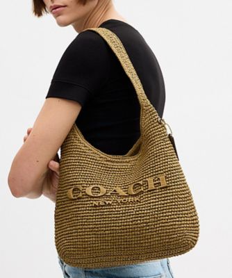 COACH ブルックリンショルダーバッグ 28 ベージュ 2025春 かごバッグ 