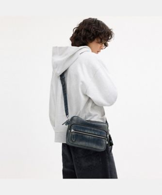 ダコタ クロスボディ バッグ・コットン デニム・チャーム | COACH 