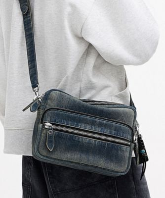 ダコタ クロスボディ バッグ・コットン デニム・チャーム | COACH 