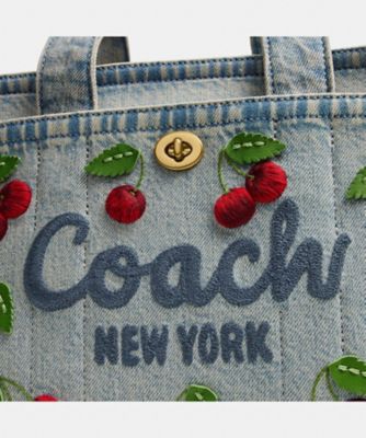 カーゴ トート バッグ 26・チェリー エンブロイダリー | COACH 