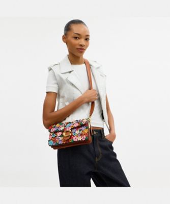 タビー ショルダー バッグ 26・フローラル アップリケ | COACH 