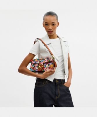 タビー ショルダー バッグ 26・フローラル アップリケ | COACH 