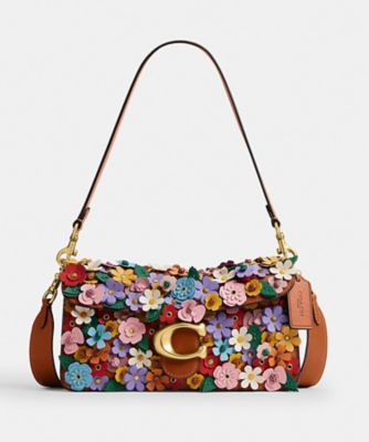 タビー ショルダー バッグ 26・フローラル アップリケ | COACH 