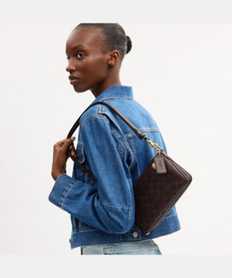 オードリー クロスボディ バッグ・シグネチャー キャンバス | COACH 
