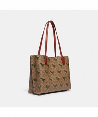 ウィロウ トート・シグネチャー キャンバス・レキシー プリント  