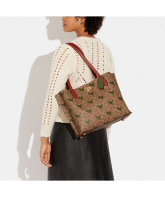 ウィロウ トート・シグネチャー キャンバス・レキシー プリント  