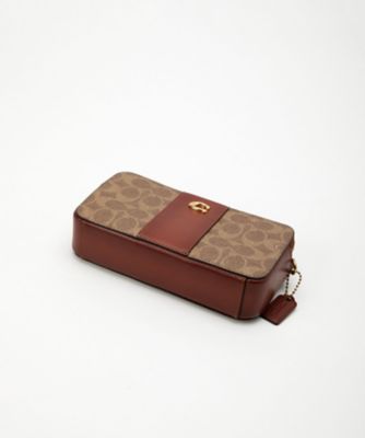 キラ クロスボディ・カラーブロック シグネチャー キャンバス | COACH 