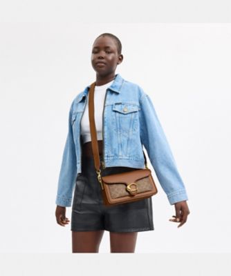 タビー ショルダー バッグ 26・シグネチャー キャンバス | COACH 