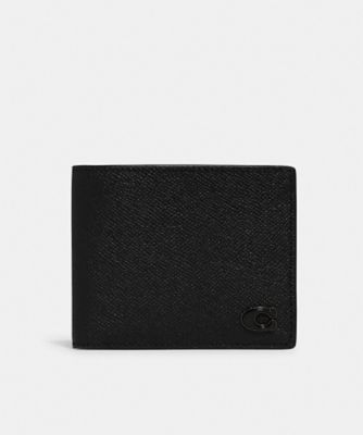 COACH/コーチ 3-IN-1 ウォレット・シグネチャー キャンバス インテリア BLACK 財布・マネークリップ【三越伊勢丹/公式】